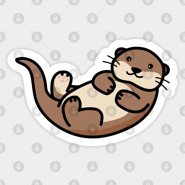 Otter Sticker by Cerealbox Labs